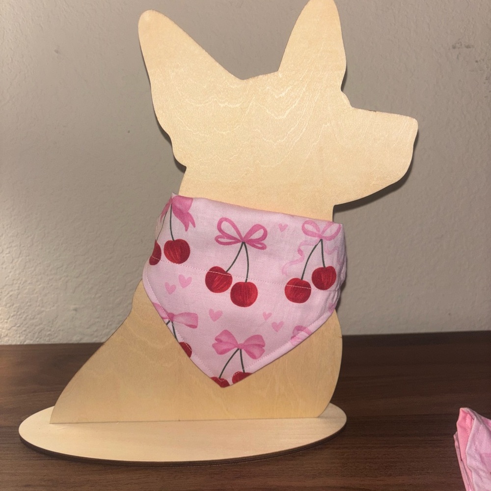 Cherry Print Dog Bandana